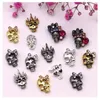 Nail Art Decorations 10pcsPack Metal Halloween Collection Nail Art Decorations Pumpkin Skeleton Spider Skull Shiny Charm Nail Accessories 230729