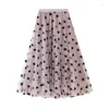 Rokken Vintage Hoge Taille Casual Print Grafische Vrouwen Losse Streetwear Elegante Paraplu Bot Mode Rok Asymmetrisch