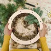 Decorative Flowers 6 Pcs Wreath Frame Circle Making Garland Decor Wooden DIY Frames Flower Bedroom Wall Rings Accessories