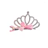 Dog Apparel Pet Hair Jewelry Accessories Cute Flower Crystal Rhinestone Princess Crown Pin Birthday Party