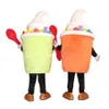 Simulation Crème Glacée Costume De Mascotte Halloween Noël Fantaisie Robe De Fête D'été Costume De Personnage De Dessin Animé Carnaval Unisexe Adultes Out241o