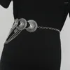 Gürtel Vintage Böhmische Taille Kette Frauen Geschwungene Metall Link Mehrschichtige Quaste Sommer Kleid Tanz Show Bauch