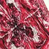 Feestjurken voor dames Designer Halterrokken met print Zachte comfortstof Vintage bloemenprint Strik V-hals Slanke elegante damejurk Damesontwerperskleding