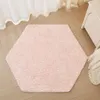 Tapis doux et confortable tapis hexagonal rose princesse tente respirant tapis pour enfants bébé jouer tapis d'escalade tapis