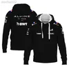 Men's Hoodies Sweatshirts 2022 Formula One Alpine F1 Team Official Motorsport Race Shirt Best Selling Blue 2022 C HKD230731