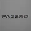 2 pcs set ABS 3D Silver Pajero Car Emblem Badge Body side Logo Decal Rear Sticker Accessories Decoration2930