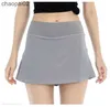 luyogasports tennis skirt yoga running pleated sports gym clothes women underwear student fitness quick-drying double-layer -sexy shorts ski