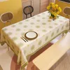 Tkanina stołowa Premium Sense Tablecloth Waterproof Pastoral Light Luksusowy obrus prostokątny wiatrowy stolik kawowy R230801