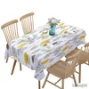 Toalha de mesa simples folha padrão toalha de mesa planta jardim toalha de mesa pano de fundo toalha de mesa decoração para casa sala de estar mesa toalha de mesa r230731