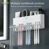 歯ブラシホルダーECOCO WALL Mount Tooth Brush Holder自動歯磨き粉スクマイザーディスペンサー多機能バスルームアクセサリーオーガナイザーラック230731