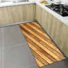 Tapijten Houtnerf Keuken Tapijten Thuis Entree Deurmat Slaapkamer Woonkamer Decoratie Tapijt Hal Balkon Badkamer Antislip Vloermat R230731