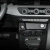 Para Audi A4 2017-2018, pegatinas de anillo de llave de arranque y parada de motor de coche, accesorios embellecedores circulares de fibra de carbono 2707