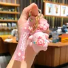 감압 장난감 장난감 벚꽃 멜로디 펜던트 배낭 키 체인 액세서리 인형 장난감