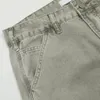 Heren Jeans Cargo Mannen Y2k High Street Casual Zomer Straight-leg Fashion Broek Grijs Herfst Losse Streetwear Fit Vintage Denim Broek