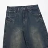 Jeans da uomo Design tascabile personalizzato Abbigliamento da uomo alla moda Primavera Pantaloni lavati dritti lavati tinta unita Moda vintage