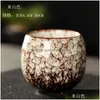 Чайные чашки керамическая керамика Creativas Coffee China Cup Kiln смену капля Доставка дома кухня кухня столовая чайная программа Dhste