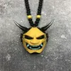 Innendekorationen Samurai Kabuto Helm Hannya Japanischer Oni – Auto-Rückspiegel-Charm-Zubehör191O