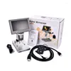 Telescope 1000x Kompatibel USB Digital Microscope Metal Stand 4.5 "Skärm LED 1080p Video WiFi Support PC Mobiltelefon