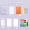 Notepads A6 PU Leather Budget Binder Notebook Notepad Diary Planner Cash Envelopes Pockets for Money Saving Bill Organizer 230729
