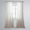 Vorhang, Fenster, Gaze, waschbar, dekorativ, atmungsaktiv, Vintage-Stil, Stangenvorbeigehen, Heimdekoration, verdicken, Verdunkelung, Sonnenschutz, transparentes Cu