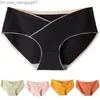 Maternity Intimates Maternity Panties Women Fashion Cross Pregnant Underwear Low Waist Underpants Soft Comfortable Breathable Pure Cotton Briefs Z230801