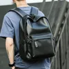 Pacotes diários moda masculina mochila PU à prova d'água casual viagem escolar negócios laptop bolsa multifuncional 230731