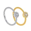 Heißer Verkauf in Japan und Südkorea S925 Sterling Silber Volldiamant Mikro eingelegter weiblicher Ring beliebte Persönlichkeit