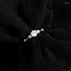 Pierścienie klastra Ufooro Koreańska nisza projekt mody Ins Trend Osobowość Pierścień palca wskazującego Regulowany zimny wiatr z pudełkiem podarunkowym