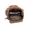 Day Packs 17 inch men's backpack vintage canvas school bag travel bags large capacity laptop 230731