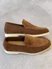 Sommer-Luxus-Herren-Freizeitschuhe, LP-Loafer, flache Low-Top-Oxfords aus Wildleder, Rindsleder, LorosPiana-Mokassins, Sommer-Walk-Komfort-Loafer, Gummisohlen-Flats mit Box, EU35-46