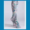 Women Socks 2023 Arrival Plaid Floral Bird Printed Pantyhose Tight Cotton