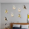 Vägglampa enkla LED -lampor svart vitt guld papper kranar lampor för sängen sovrum trappa gång i hallen bakgrundsarmaturer