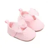 Babyschoenen Suefunskry Baby Meisjes Prinses Schoenen Zachte Boog Bloem Antislip Bodem Walker Peuter Crib 0-18Months