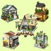 Modèle moulé sous pression Dream Cottage Series Flower Shop MOC 8501 Creative City Street View Building Bricks Ideas Blocks Toy Gift Collection Set 230731