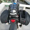 Alforje de motocicleta à prova d'água lateral do porta-malas SaddleBag Tecido Oxford Sacos de bagagem Capacete de Moto Sacos de viagem 301I