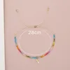 Link Bracciali Go2boho Lettera A-Z Fascino placcato oro per le donne Amicizia Piccoli gioielli estivi Boho minimalista