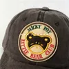 Boll Caps Lovely Female Soft Peaked All Match Cute Women Sunscreen Hats Hipster Street Bear Brodery Girs Boy Baseball Hat 230729