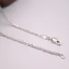 Chains Real Platinum 950 Necklace Women's Female 1.5mm Wheat Link Chain 18inch Neckalces Jewellery Gift