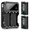 Игровые контроллеры джойстики 2x2550MAH Аккумулятор для Xbox Series X Stand One Rechargable Baterias S Зарядное устройство 230731