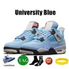 Jumpman 4 11 Basketball Shoes Mens 4S Red Thunder University Blue Seafoam Military Black Cat 11s Cherry Cement Gray Cool Gray 72-10 Pure Violet Sneakers Womens