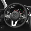 Läder ratthandsömningsomslag som passar för Mercedes Benz en klass 19-20 GLC GLB 2020 CLS 18-20236M
