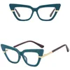 Sonnenbrille Ins Trendy Brillen Cat Eye Laides Dekorative Brillen Brillengestell Anti Blue Ligth Brillengestelle