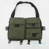Midjeväskor Fashion Chest Rig Bag Functional Tactical Crossbody Black Hip Hop Vest Streetwear Unisex Pack Pack Pack Pack Packing