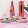 Lady درجة حرارة اللون تغيير أحمر الشفاه بريق لامع Liquid Lipstick ، ​​مقاوم للماء طويل الأمد لون الشفاه الرطبة ، مكياج شفاه مثير باللونين الأحمر بواسطة DHL