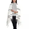 Scarves Amazigh Kabyle Pattern Scarf Wrap Women Long Winter Warm Tassel Shawl Unisex Geometric Traditional