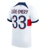 24 25 Marquinhos Marco Asensio Football Kit Soccer Jerseys 4th Lee Kang i O.Dembele Hakimi Verratti Kimpembe Football Shirt Men Kid Kit Maillot Equipment