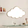 Wall Stickers Baby Room Cartoon Decorative Mirror Rabbit Cloud Bowknot Shape Bedroom Children Wooden Acrylic Home Furnish Decor 230731