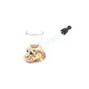 Cachimbo de metal para cachorrinho, cachimbo de vidro portátil, ferramenta de fumaça de ervas, bolso removível, cachimbo de mão, mini cachimbo cig