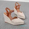 Jurk Schoenen Zwart Platform Sandalen Gesloten Teen Med Ondiepe Mond Zomer Hakken Klompen Wedge Grote Maat Espadrilles Medium Vierkante Meisjes