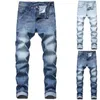 Herenjeans Ripped Denim Comfort Stretch voor mannen Rechte pijpen Slanke Pantalones Designer Hoge kwaliteit ontspannen pasvorm herenbroek